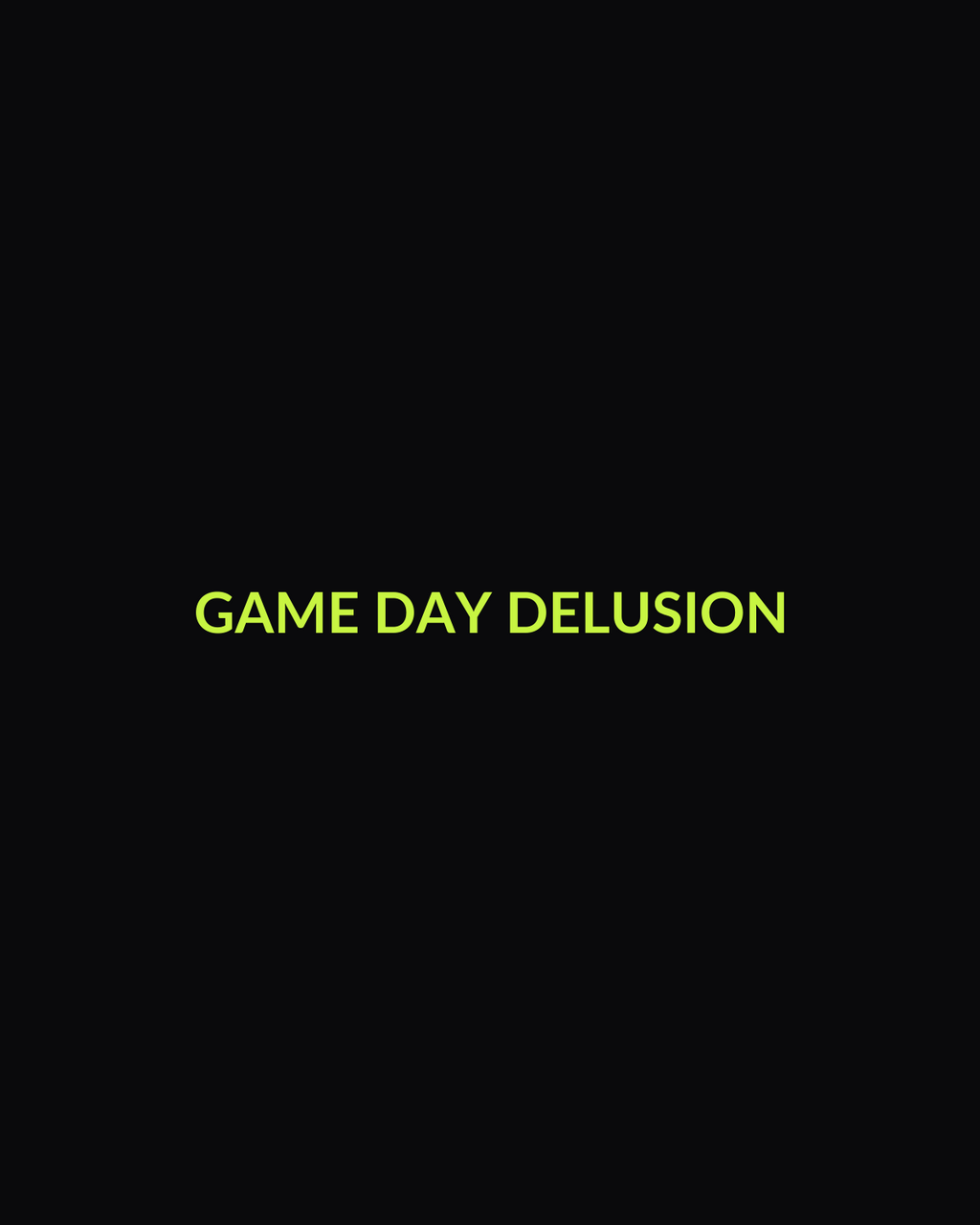 Game Day Delusion Snapback — front