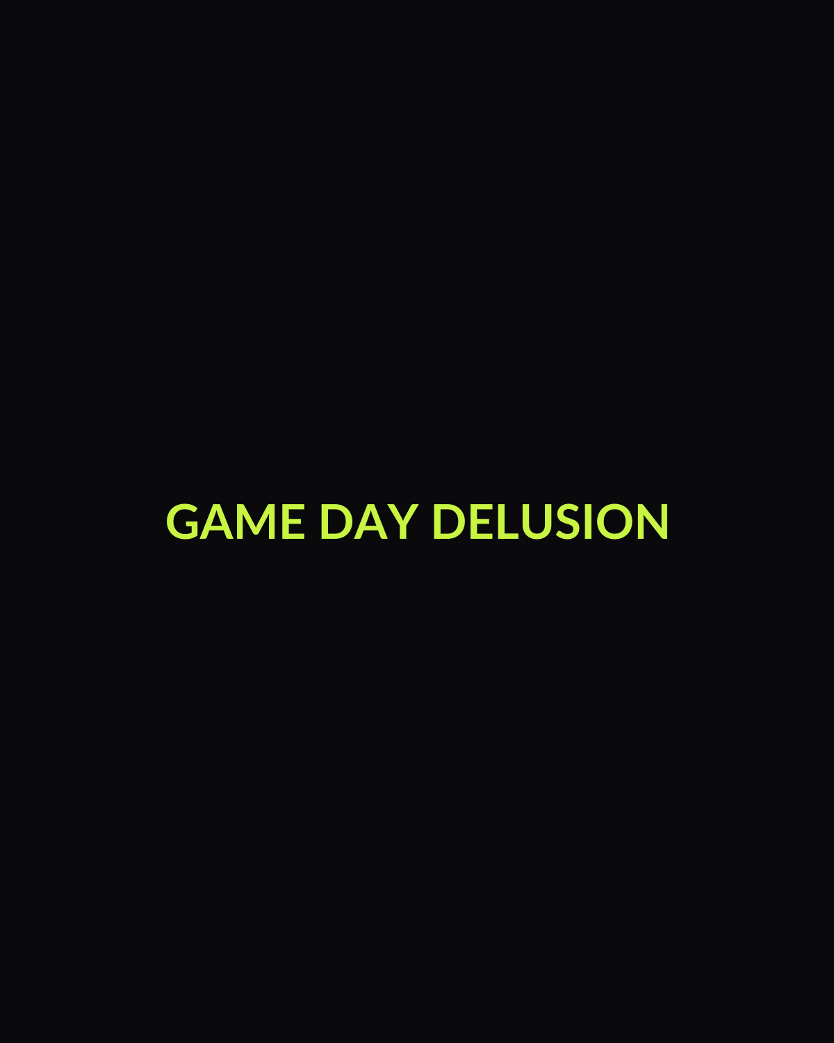 Game Day Delusion Snapback — front