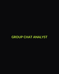 Group Chat Analyst Tee — front