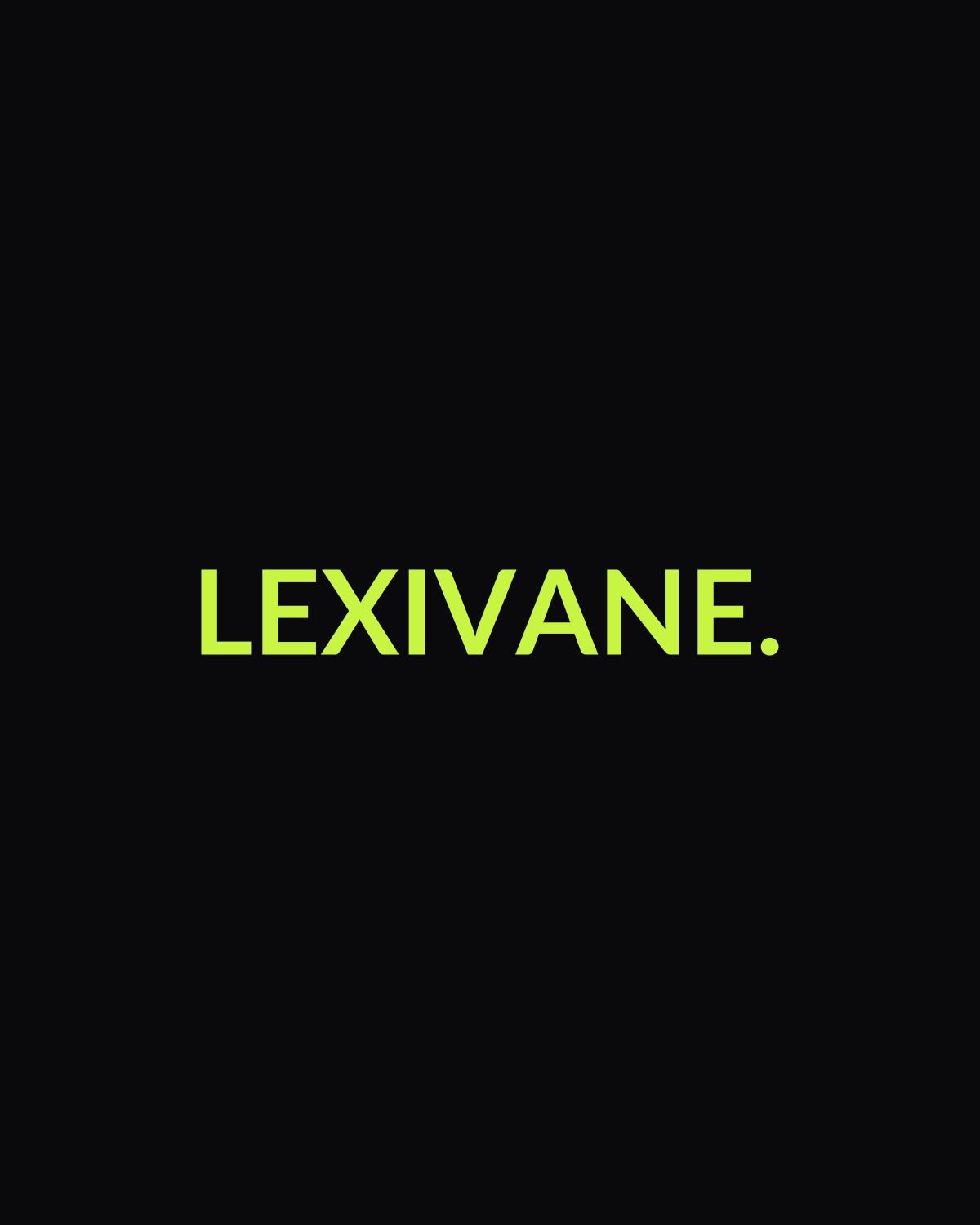 LEXIVANE Wordmark Cap — front