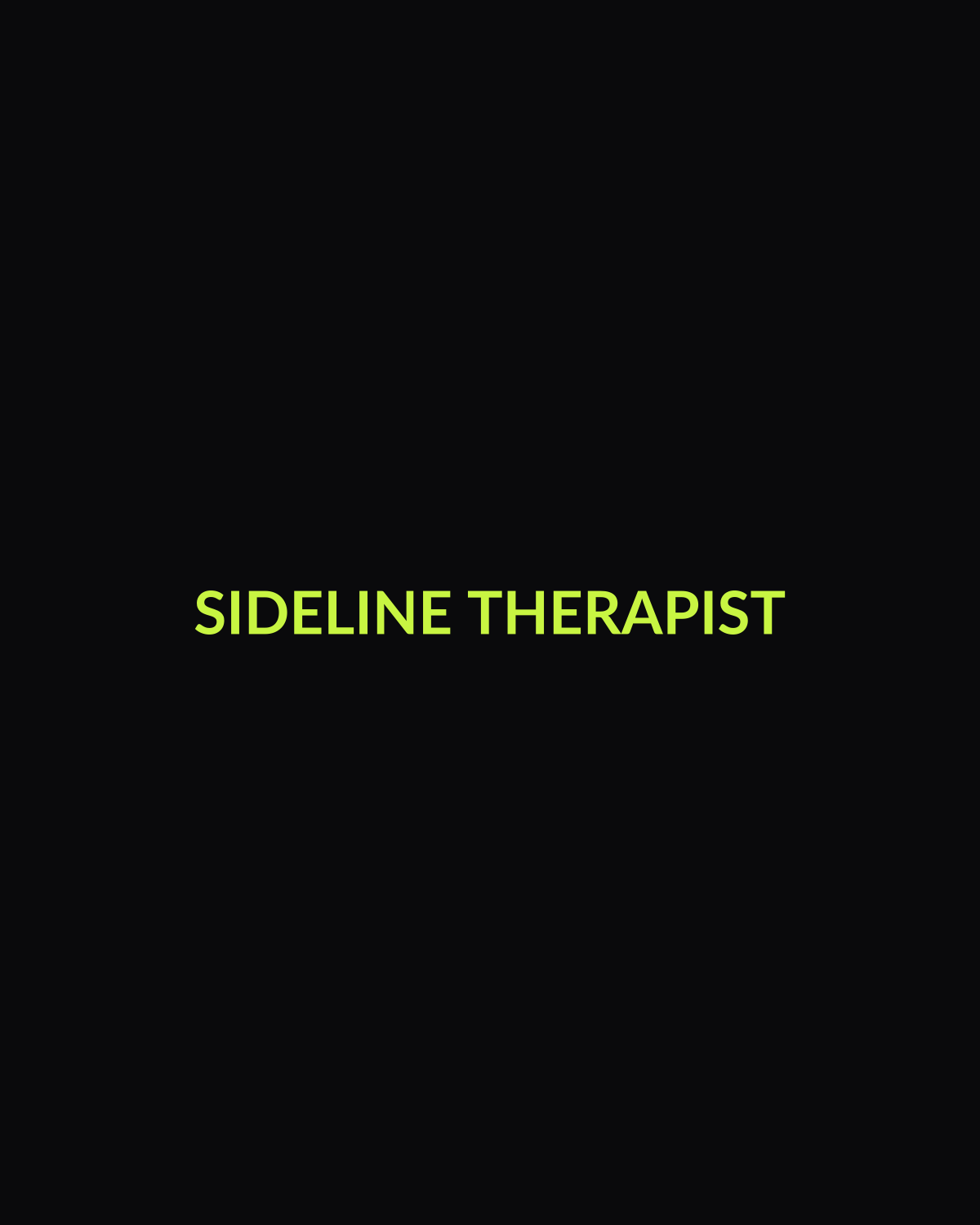 Sideline Therapist Cap — front