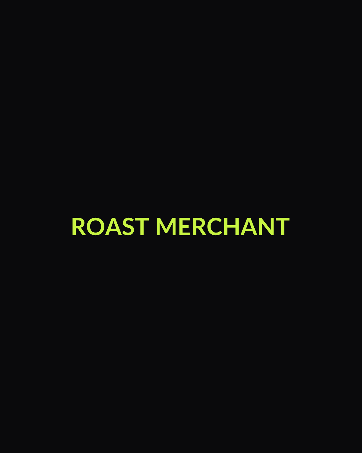 Roast Merchant Tee — front